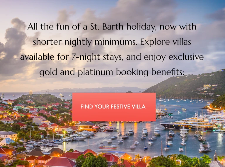 Festive and New Year's Villa Rentals in St Barts