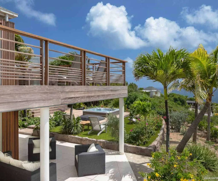 vacation rental photo St Barthelemy WV COO Villa Captain Cook St Barts Villa COOdek01 desktop