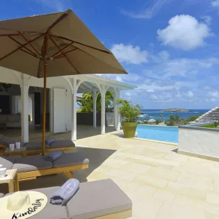 1 vacation rental photo St Barthelemy WV AJL Villa Lagon Jaune St Barts Villa AJLdek06 desktop