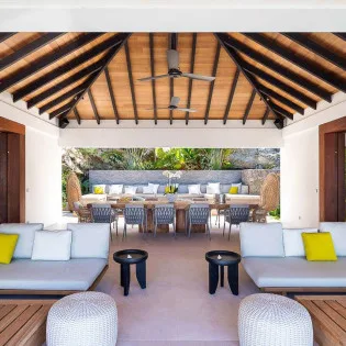 2 vacation rental photo St Barthelemy WV LER Villa Les Roches St Barts Villa LERliv01 desktop SBP