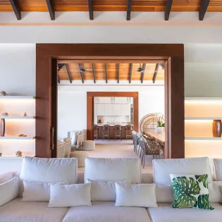 3 vacation rental photo St Barthelemy WV LER Villa Les Roches St Barts Villa LERliv04 desktop SBP