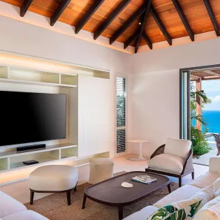 5 vacation rental photo St Barthelemy WV LER Villa Les Roches St Barts Villa LERliv03 desktop SBP
