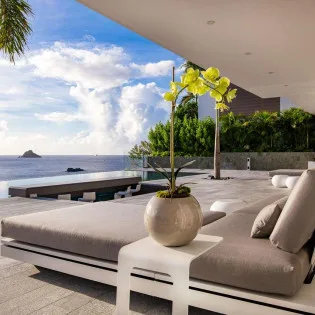 6 vacation rental photo St Barthelemy WV AXL Villa Axel Rocks St Barts Villa axldek02 desktop