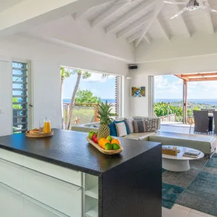 9 vacation rental photo St Barthelemy WV BEL Villa Magnifica St Barts Villa BELliv05 desktop SBP