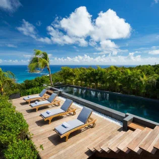  vacation rental photo St Barthelemy WV CLM Villa  St Barts Villa clmdek01 desktop SBP