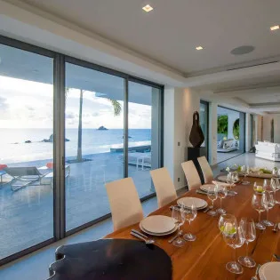  vacation rental photo St Barthelemy WV AXL Villa Axel Rocks St Barts Villa axldin02 desktop SBP