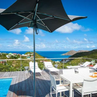  vacation rental photo St Barthelemy WV LUM Villa Lumiere St Barts Villa LUMdek04 desktop SBP