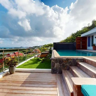  vacation rental photo St Barthelemy WV FAS Villa Fun and Sun St Barts Villa FASdek05 desktop SBP