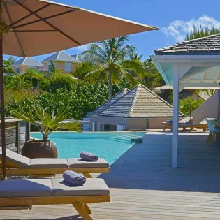  vacation rental photo St Barthelemy WV LAR Villa Lagon Rose St Barts Villa LARdek07 desktop SBP