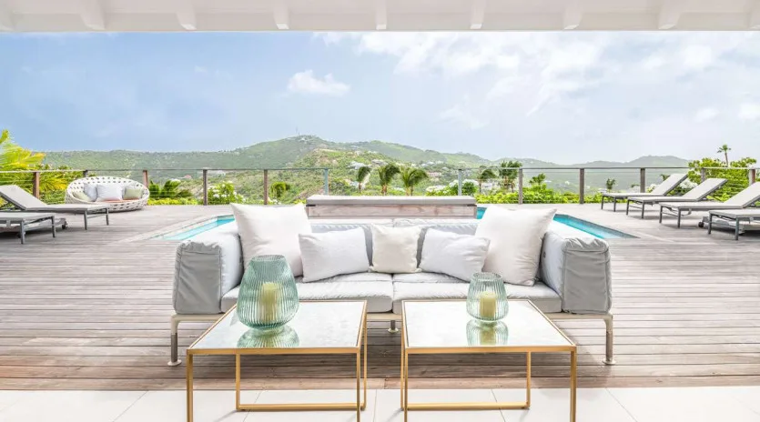  vacation rental photo St Barthelemy WV AIR Villa Bel Air St Barts Villa AIRdek01 desktop