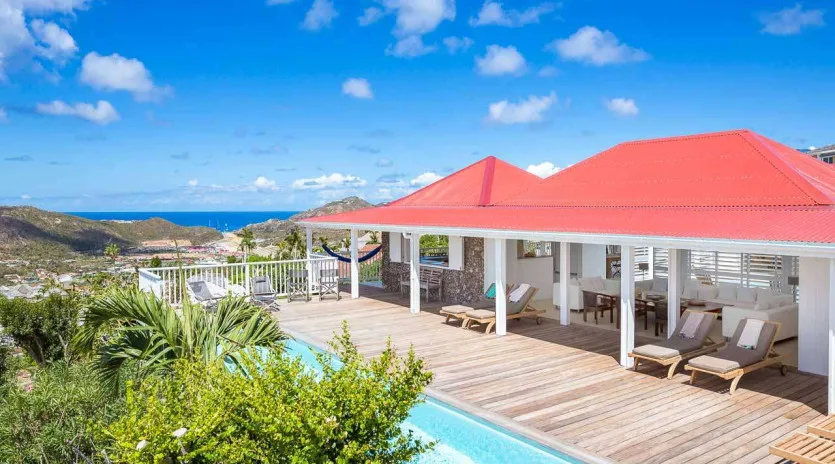  vacation rental photo St Barthelemy WV BBA Villa Supersky St Barts Villa bbadek03 desktop SBP