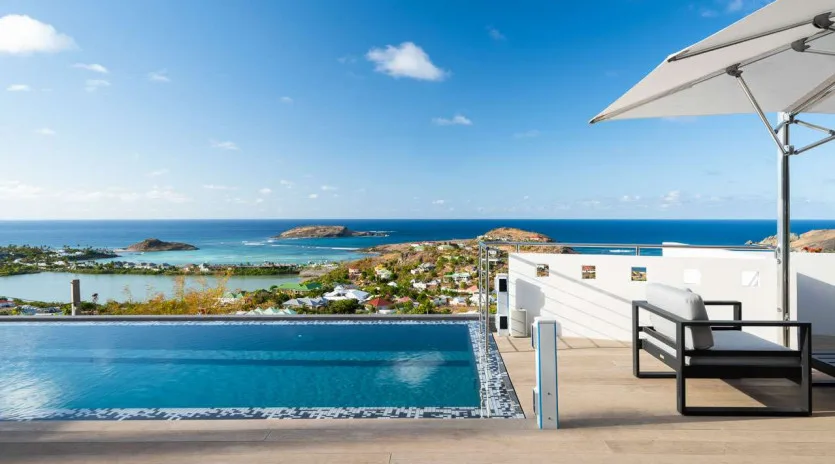  vacation rental photo St Barthelemy WV CIO Villa Iris St Barts Villa CIOdek03 desktop SBP