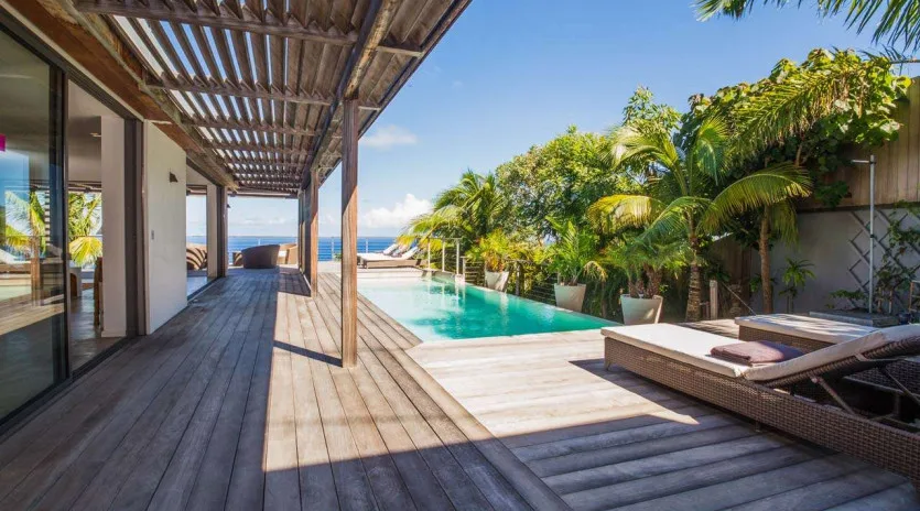  vacation rental photo St Barthelemy WV TIG Villa Casa Tigre St Barts Villa tigdek01 desktop