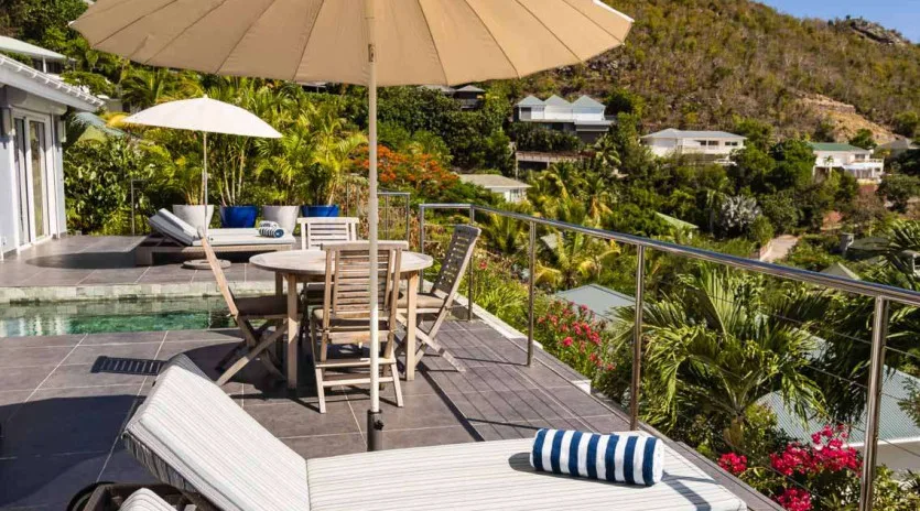 0 vacation rental photo St Barthelemy WV AUS Villa Mirande St Barts Villa AUSdek07 desktop SBP