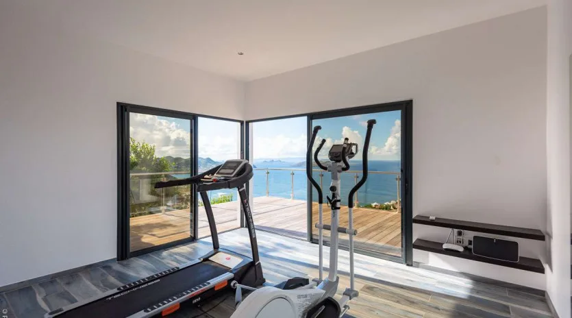 0 vacation rental photo St Barthelemy WV GDV Villa Golden View St Barts Villa gdvgym01 desktop SBP