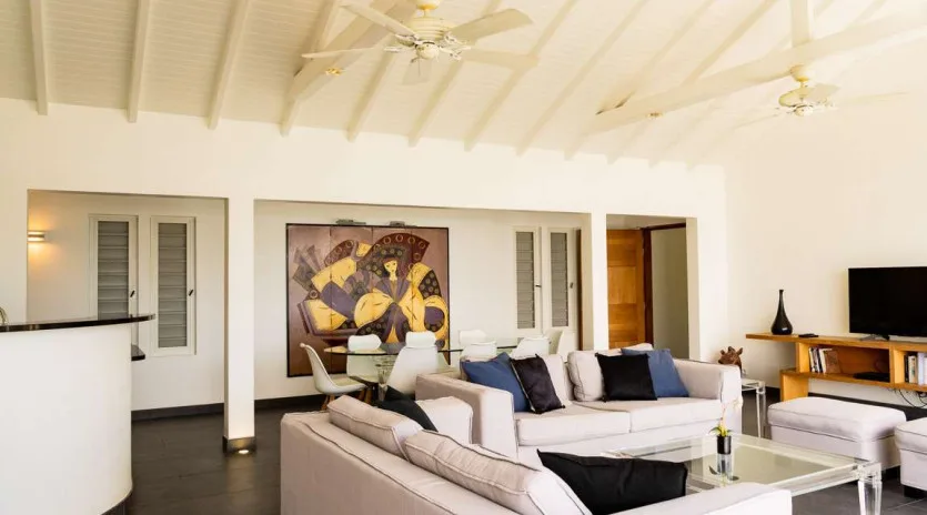2 vacation rental photo St Barthelemy WV AUS Villa Mirande St Barts Villa AUSliv02 desktop SBP