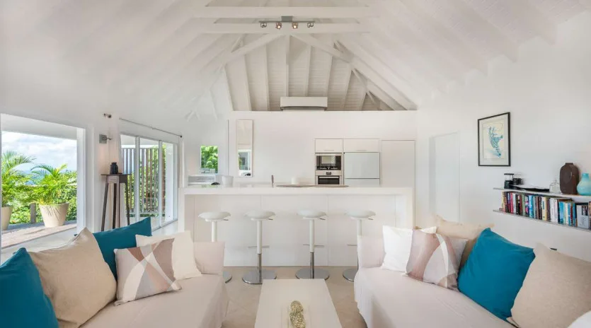 2 vacation rental photo St Barthelemy WV BLD Villa Blue Diamond St Barts Villa BLDliv03 desktop SBP