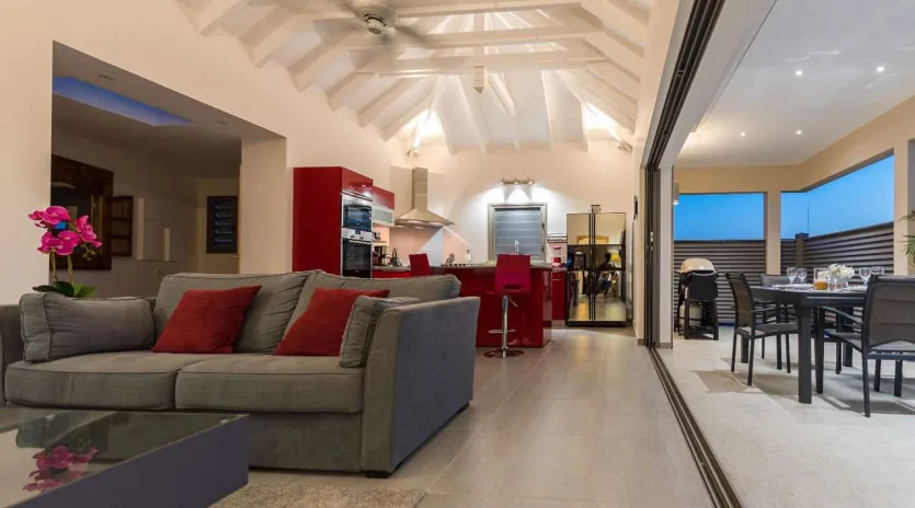 2 vacation rental photo St Barthelemy WV SUA Villa Suite Acajous St Barts Villa SUAliv03 desktop SBP