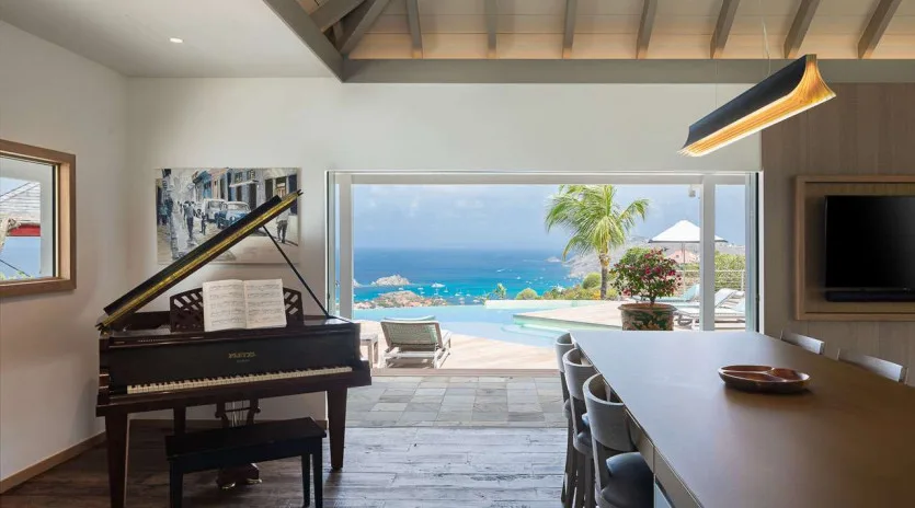 3 vacation rental photo St Barthelemy WV BSN Villa Blue Swan St Barts Villa BSNdin01 desktop SBP