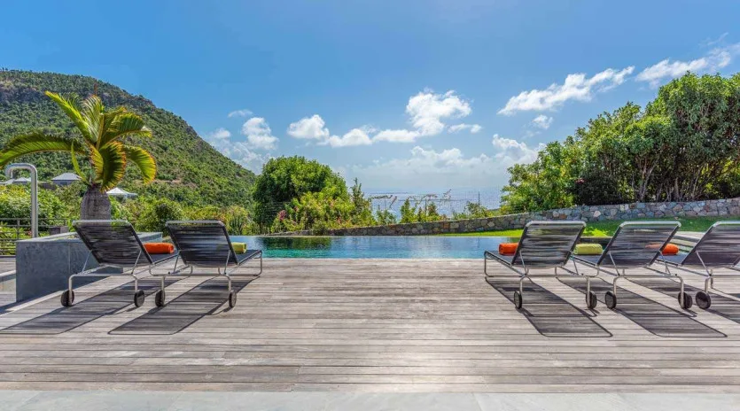  vacation rental photo St Barthelemy WV AVV Villa Angel Villa St Barts Villa AVVdek01 desktop SBP