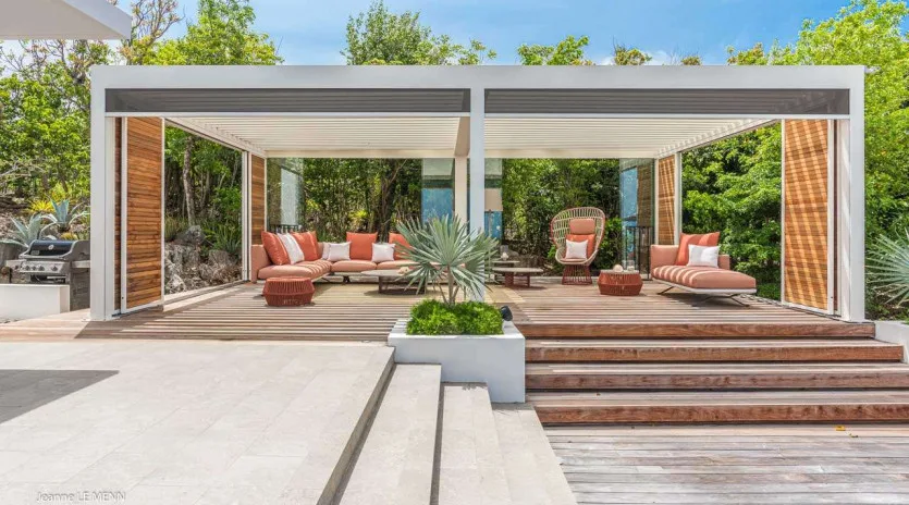  vacation rental photo St Barthelemy WV GEM Villa Palm Springs St Barts Villa GEMdek01 desktop SBP