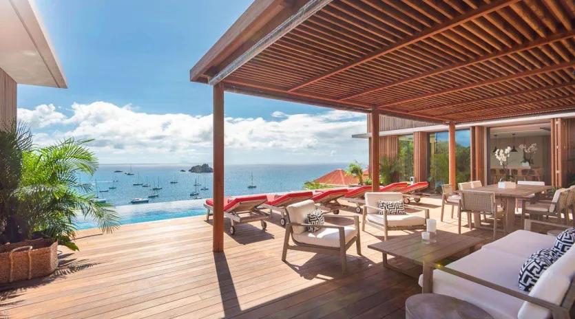  vacation rental photo St Barthelemy WV BCA Villa Bianca St Barts Villa BCAdek06 desktop SBP