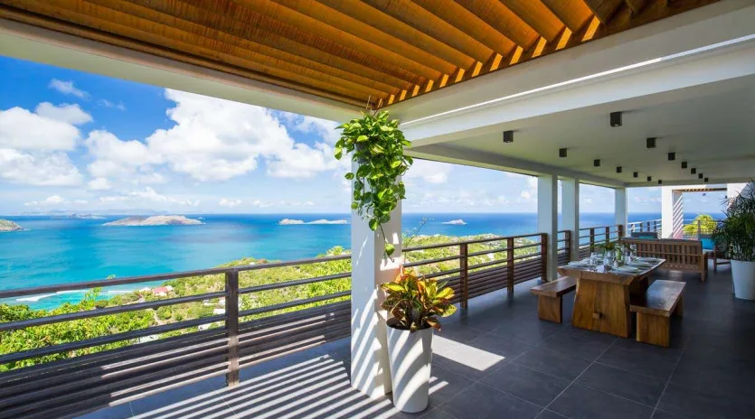  vacation rental photo St Barthelemy WV CLM Villa  St Barts Villa clmter03 desktop SBP