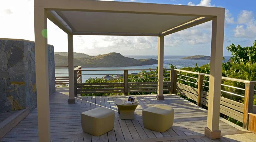  vacation rental photo St Barthelemy WV LAR Villa Lagon Rose St Barts Villa LARdek04 desktop SBP