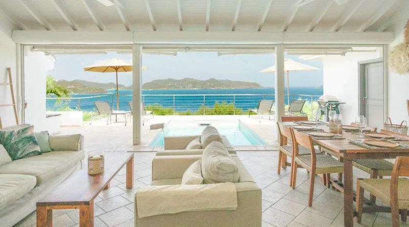  vacation rental photo St Barthelemy WV LOA Villa Heloa St Barts Villa LOAliv02 desktop