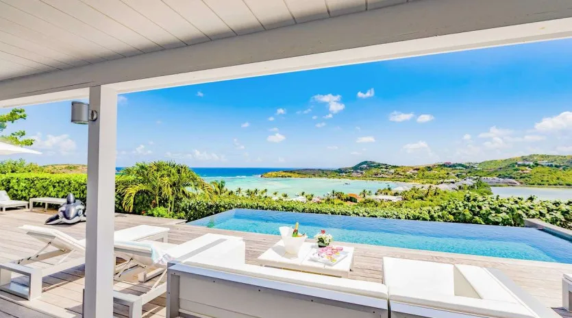  vacation rental photo St Barthelemy WV SBM Villa Villa Minou St Barts Villa SBMdek02 desktop SBP