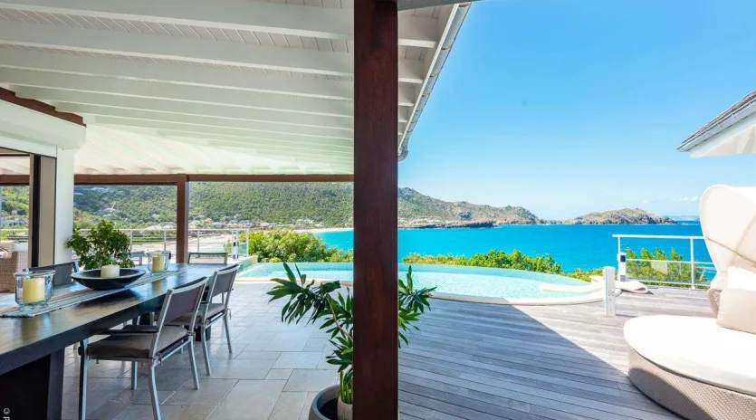  vacation rental photo St Barthelemy WV TCK Villa Tichka St Barts Villa TCKdek03 desktop