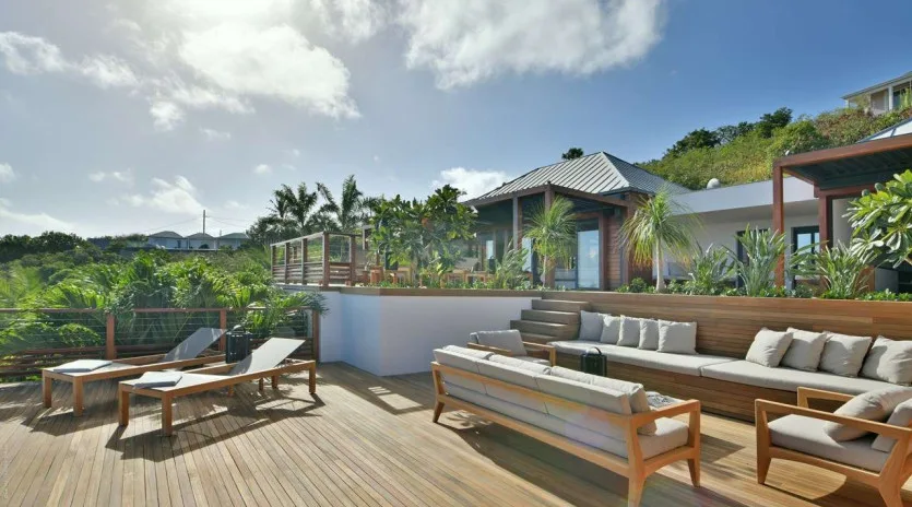  vacation rental photo St Barthelemy WV VUM Villa Villa Vue Mer St Barts Villa VUMdek03 desktop SBP