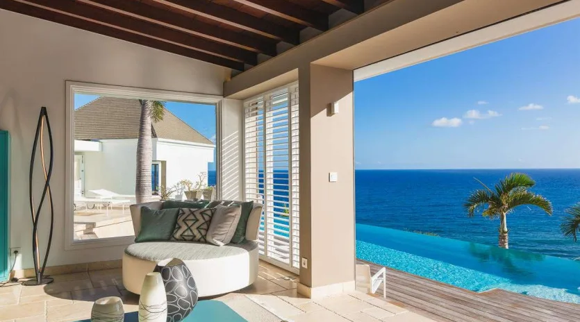  vacation rental photo St Barthelemy WV ACA Villa Acamar St Barts Villa ACAliv04 desktop