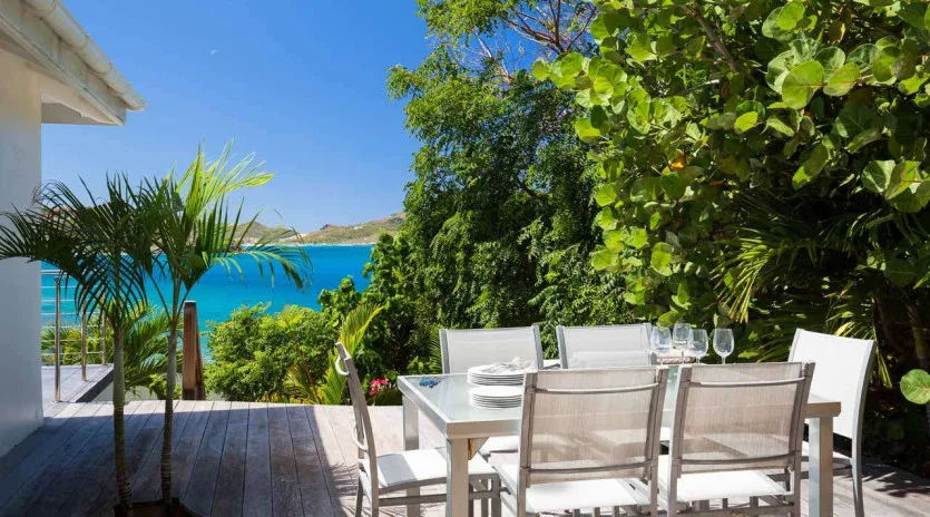  vacation rental photo St Barthelemy WV AUS Villa Mirande St Barts Villa AUSdek04 desktop SBP