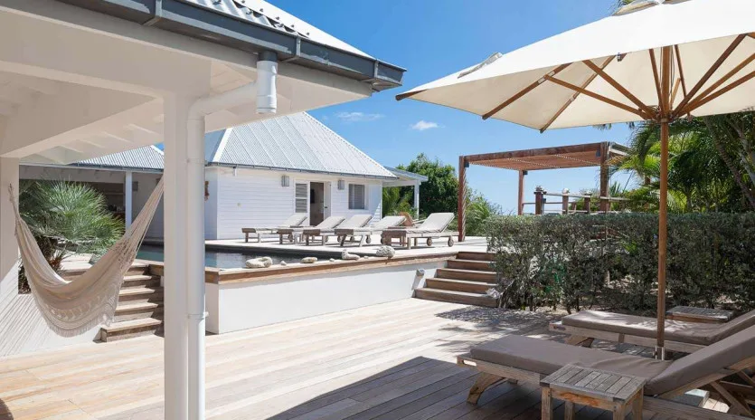  vacation rental photo St Barthelemy WV EBA Villa Villa Pastels St Barts Villa EBAdek01 desktop SBP