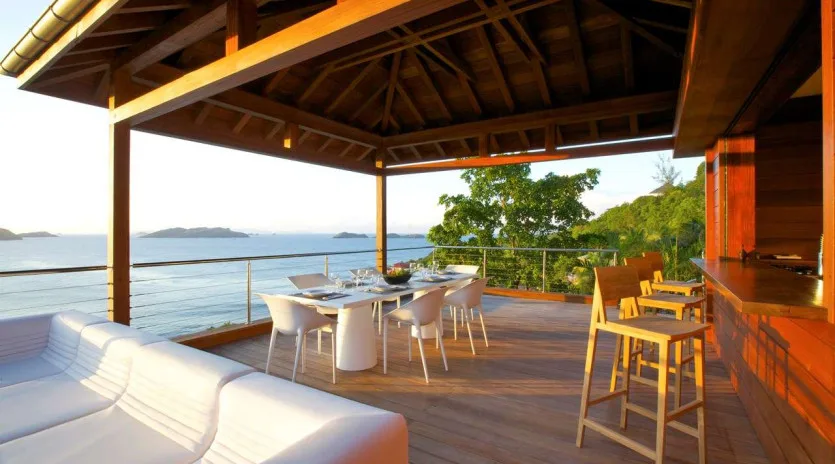 vacation rental photo St Barthelemy WV ELS Villa What Else St Barts Villa elsdek02 desktop SBP
