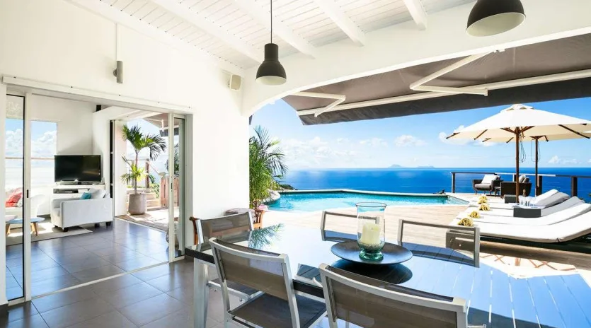  vacation rental photo St Barthelemy WV GGL Villa Villa Grand Large St Barts Villa GGLdin01 desktop SBP