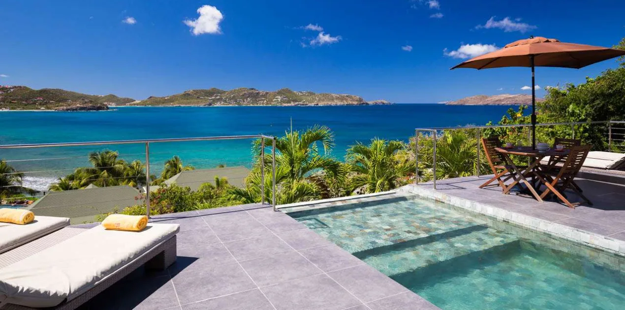 vacation rental photo St Barthelemy WV AUS Villa Mirande St Barts Villa AUSdek05 desktop SBP