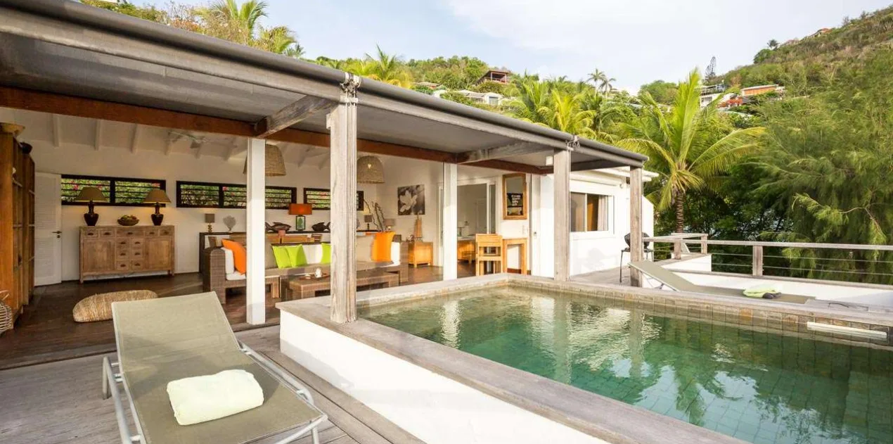 vacation rental photo St Barthelemy WV BOU Villa Phoenix St Barts Villa BOUdek01 desktop SBP