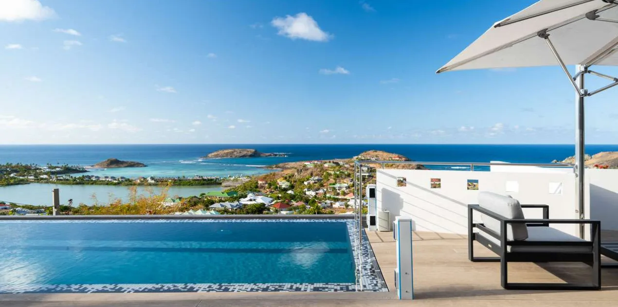 vacation rental photo St Barthelemy WV CIO Villa Iris St Barts Villa CIOdek03 desktop SBP