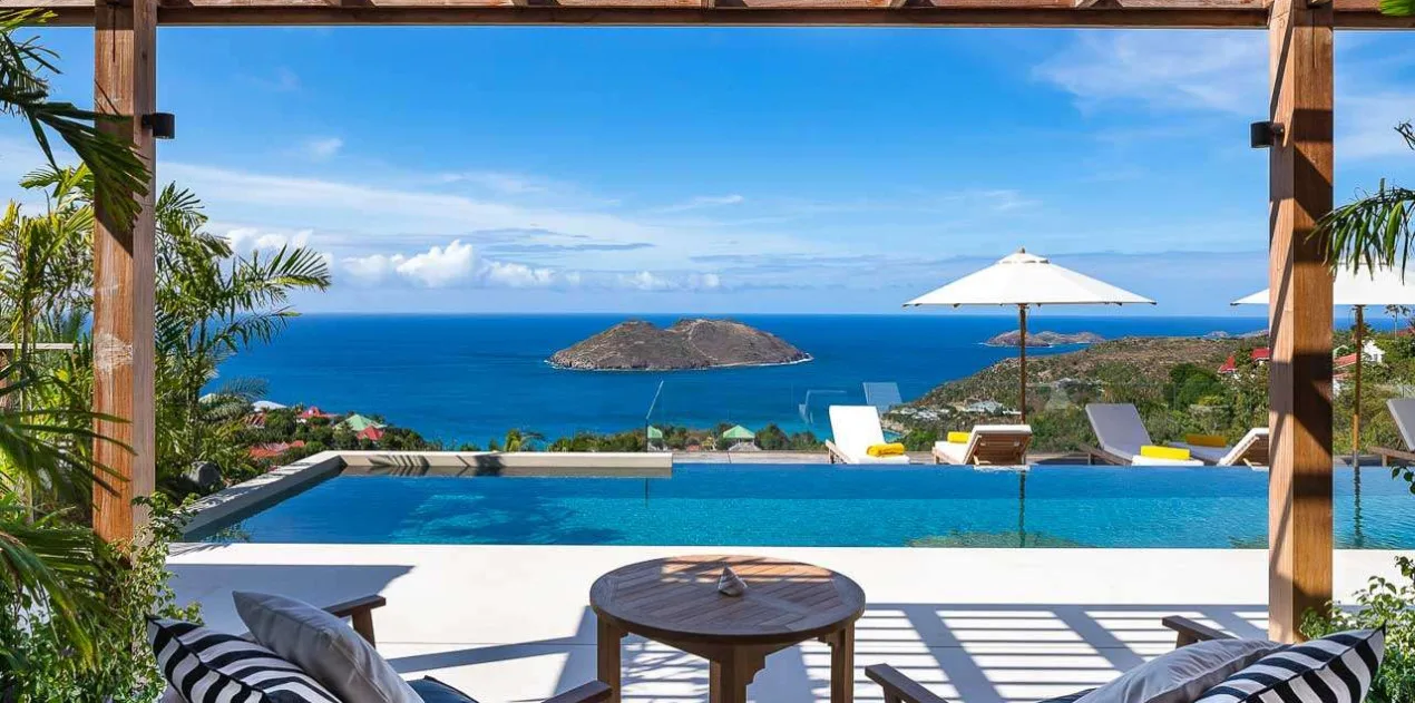 vacation rental photo St Barthelemy WV LER Villa Les Roches St Barts Villa LERpol04 desktop