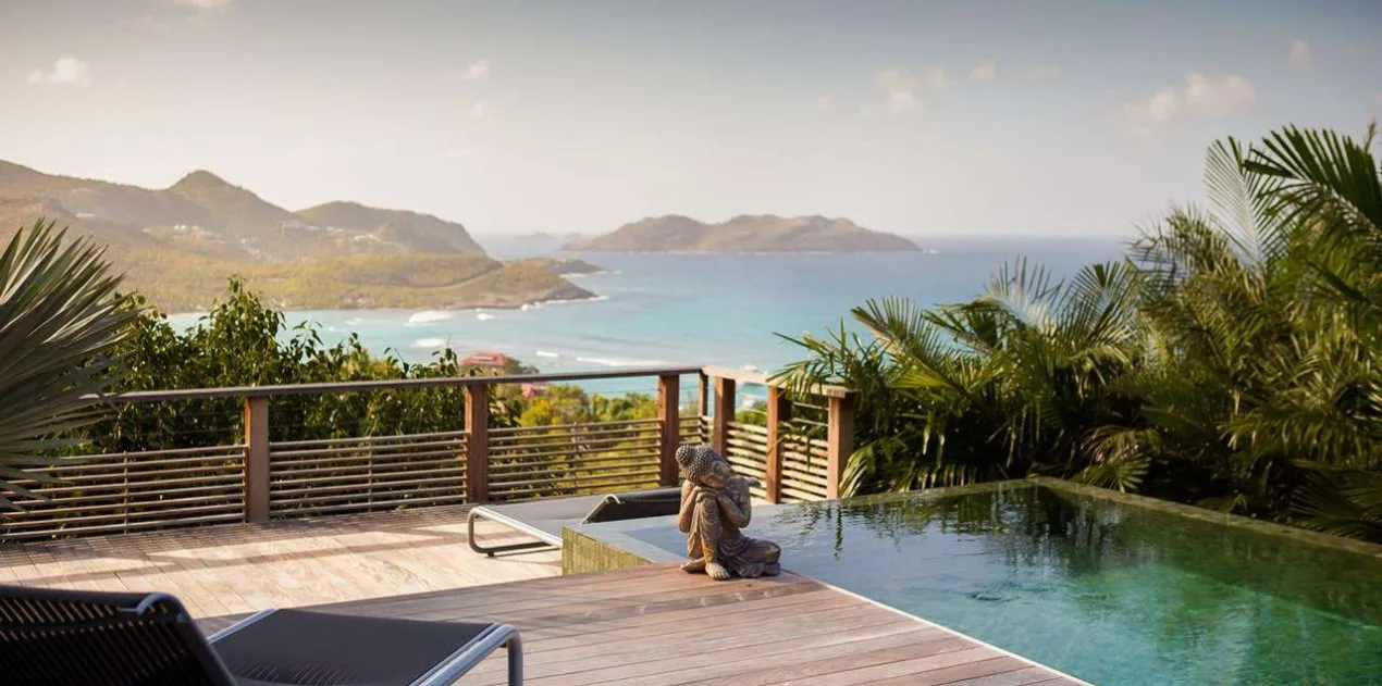 vacation rental photo St Barthelemy WV NGE Villa Angelique St Barts Villa ngedek03 desktop SBP