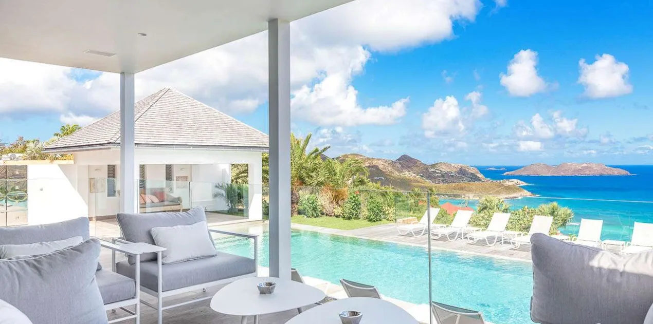vacation rental photo St Barthelemy WV VIN Villa Wine Note St Barts Villa VINdek01 desktop
